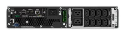 Источник бесперебойного питания мощностью 2200ВА для серверных систем APC Smart-UPS SRT RM, 2200VA/1980W, On-Line, Extended-run, Rack 2U, Out: 8xC13 2xC19, Black, Pre-Inst. Web/SNMP, 1 year warranty