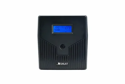 ИБП Бастион SKAT-UPS 1000-IN-2x7 {Line-interactive, 1000ВА/600Вт, на пол, LCD-дисп, 2x EURO + 2х C13, USB/RJ-45, АКБ 2х 7Ач, МПТ} (456)