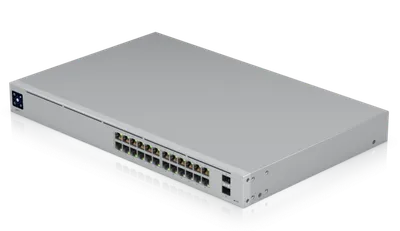Коммутатор Ubiquiti USW-Pro-24, L2, 24×1GbE, 2×10G SFP+, 1U