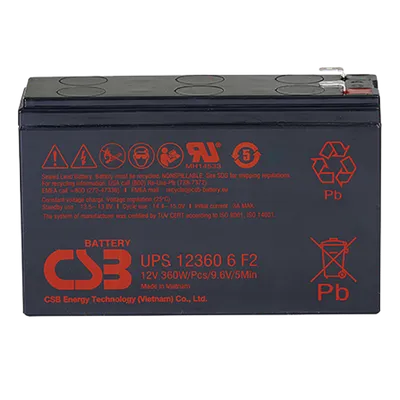 Аккумулятор CSB UPS123606 F2 CSB, 12В, 7.5Ач