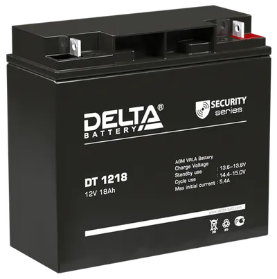Аккумулятор Delta Battery DT 1218, 12В, 18Ач