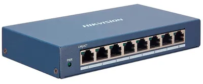 Коммутатор Hikvision DS-3E1508-EI V2, управляемый L2, 8×GbE
