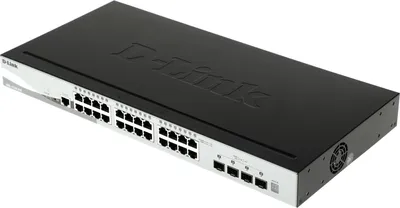 Коммутатор D-Link DGS-1510-28X/A1A, L2+, 24×1GbE, 4×10G SFP+