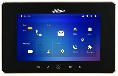 Монитор видеодомофона Dahua DHI-VTH5221D-S2, 7", сенсорный, PoE