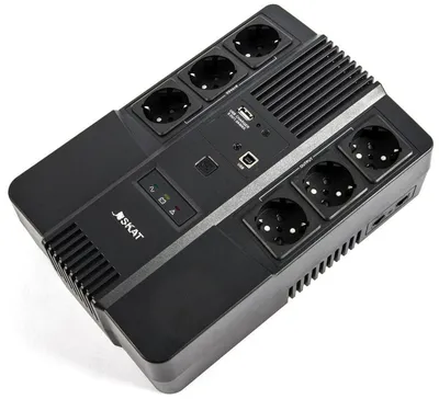 Источник бесперебойного питания (8998) Бастион SKAT-UPS 600 AI 600ВА/360Вт/Line-Interactive/АКБ 7Ачх1/220В/6хSchuko/3 л.г