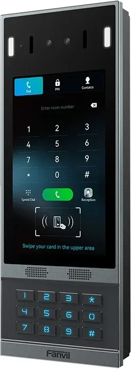 Fanvil i67 IP-видеодомофон, накладной, IP66, IK07, 12 кнопок, дисплей 7''
