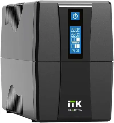 Источник бесперебойного питания ITK Electra EET-0600VA-1-001 360Вт  600ВА  черный
