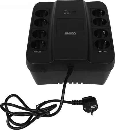 ИБП Powercom SPD-650N, резервный, 650 ВА, 390 Вт, 8 розеток