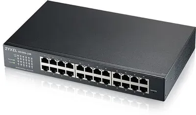GS1915-24E - Гибридный Smart L2 коммутатор Zyxel NebulaFlex GS1915-24E, rack 19", 24xGE, бесшумный (без вентилятора), автономное/облачное управление