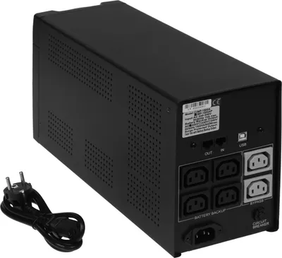 ИБП Powercom IMP-1500AP, 1500VA/900W, Line-Interactive, 6×IEC