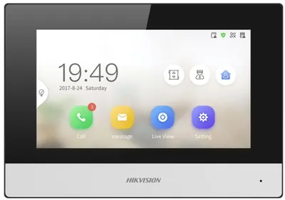 DS-KH6320-WTDE1 - 7“ гибридный сенсорный IP видеодомофон с Wi-Fi Hikvision