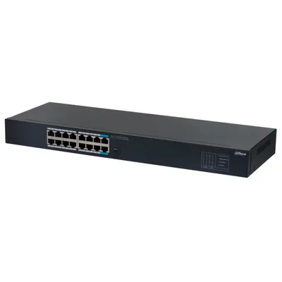 Коммутатор Dahua DH-SG1016, неуправляемый, 16×1GbE, металл