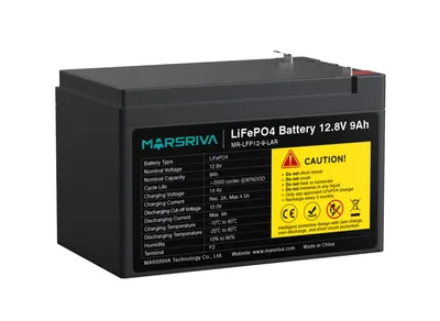 LiFePO4 Батарея MR-LFP12-9-LAR, 12.8В/9.0Ач, Класс A, 2000 циклов, MARSRIVA