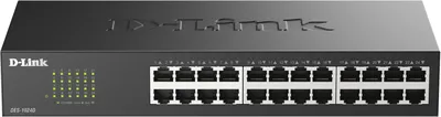 Коммутатор D-Link DES-1024D/H2A, неуправляемый, 24×100М, 1U