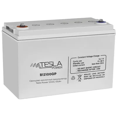 Аккумулятор Tesla Power B12100GP, 12В, 100Ач, AGM VRLA