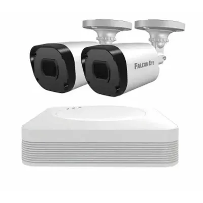 Комплект видеонаблюдения Falcon Eye FE-104MHD KIT Light SMART  4-х канальный гибридный {(AHD,TVI,CVI,IP,CVBS) регистратор; Видеовыходы: VGA;HDMI; Видеовходы: 4xBNC}