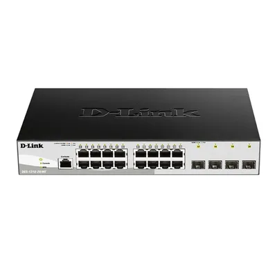 D-Link DGS-1210-20/ME/B1A Управляемый L2 коммутатор с 16 портами 10/100/1000Base-T и 4 портами 1000Base-X SFP