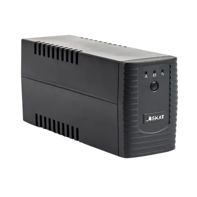 449 ИБП SKAT-UPS 600-IN-1x7 Line interactive, 220 В, 600ВА/360Вт, 1 АКБ 7Ач, вых. роз 1Schuko + 1 C13, USB, RJ11,  внутр. меандр. стабилизация напряжения, ШГВ 100х300х142, вес 4.2кг