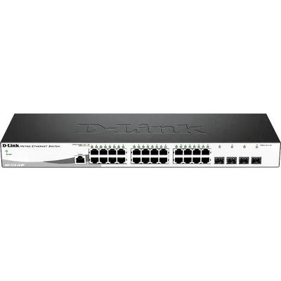Коммутатор D-Link DGS-1210-28/ME/A2B, управляемый L2, 24×1GbE, 4×SFP