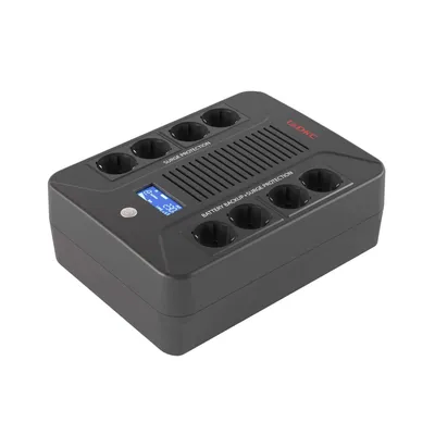 DKC INFOPDU800LCD Линейно-интерактивный ИБП ДКС серии Info PDU, 800 ВА/480  Вт,  1/1,8xSchuko,  LCD, 1x8Aч