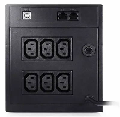 Источник бесперебойного питания Powercom Raptor, Line-Interactive, 2000VA/1200W, Tower, 6*IEC320-C13, USB (295843) (существенное повреждение коробки)